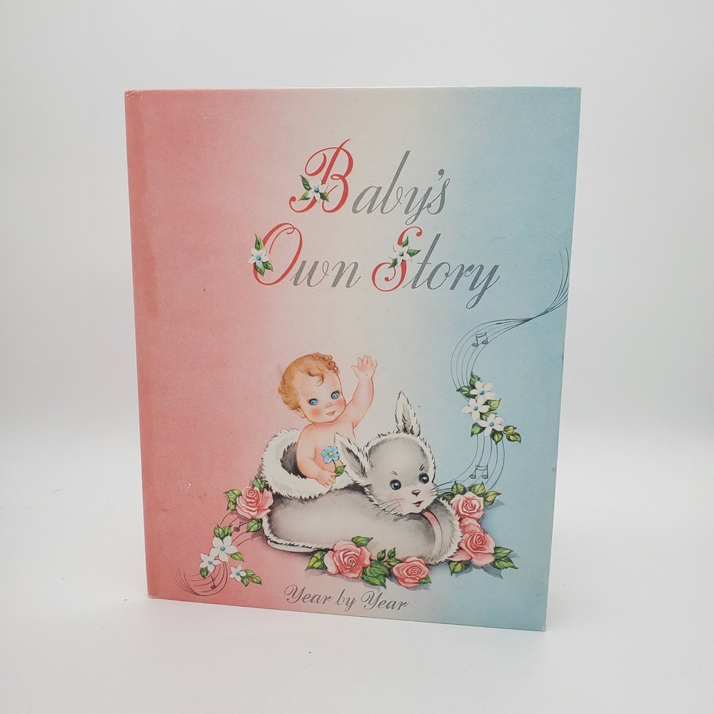 Vintage Baby Record Book Birth to 5 Years Unused Keepsake with Original Box